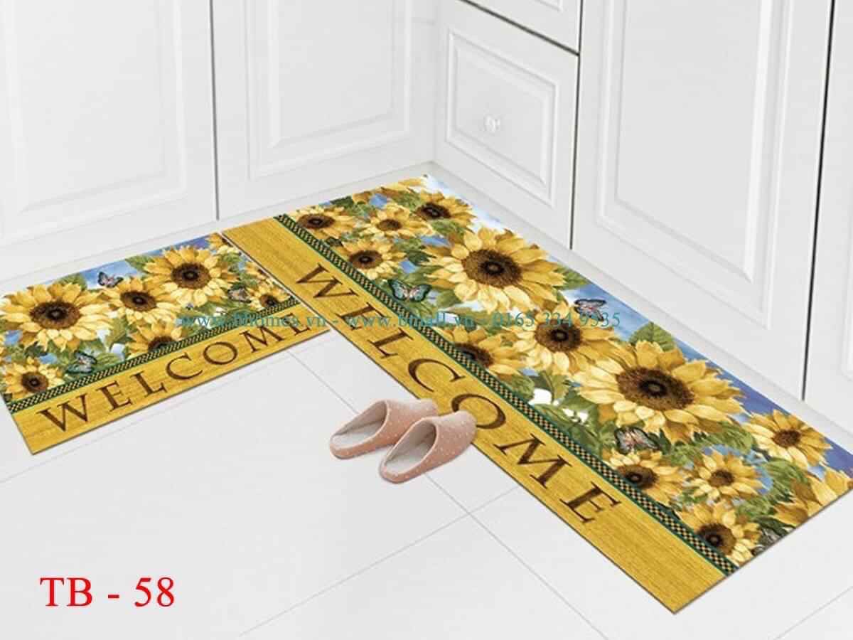 Bộ 02 thảm nhà bếp 40 x 60 và 40 x 120 cm Thảm Nhà Bếp Cao Cấp - Lót Sàn Chống Trượt Chống Thấm Dầu Đồ Gia Dụng Loại Dài Hút Nước Lót Chân Phòng Ngủ Giường Thảm Trải Sàn Đệm Phòng Tắm Đệm Cửa ( Hình ngẫu nhiên)