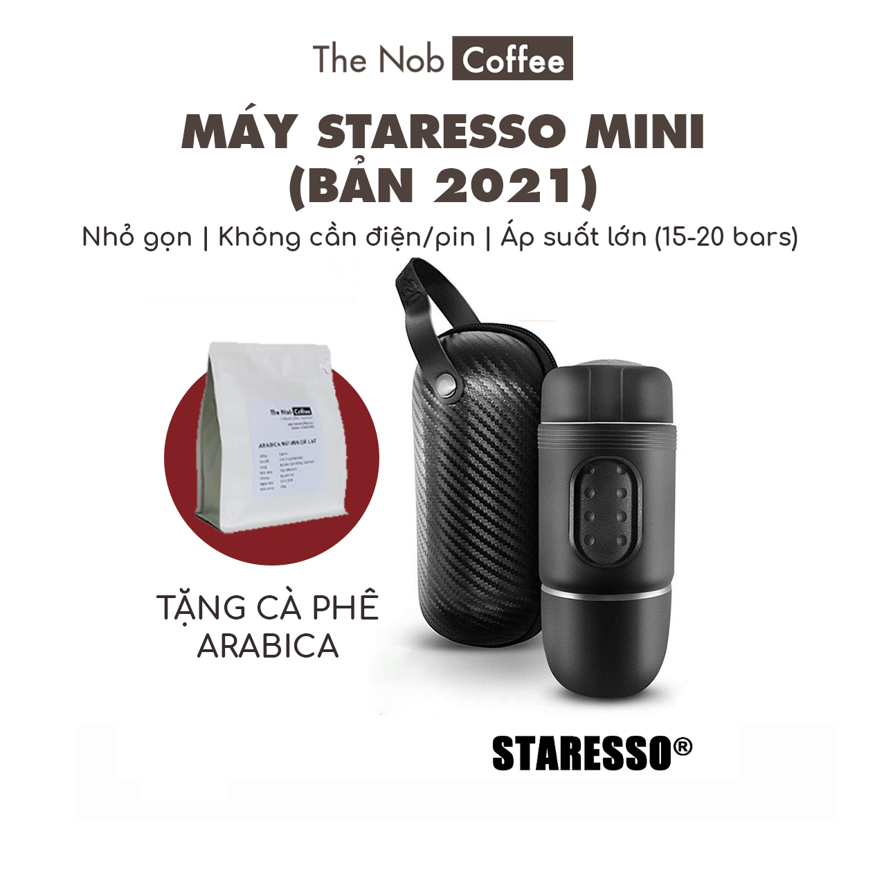 STARESSO MINI - BẢN NÂNG CẤP 2021 | Tặng kèm cà phê Arabica