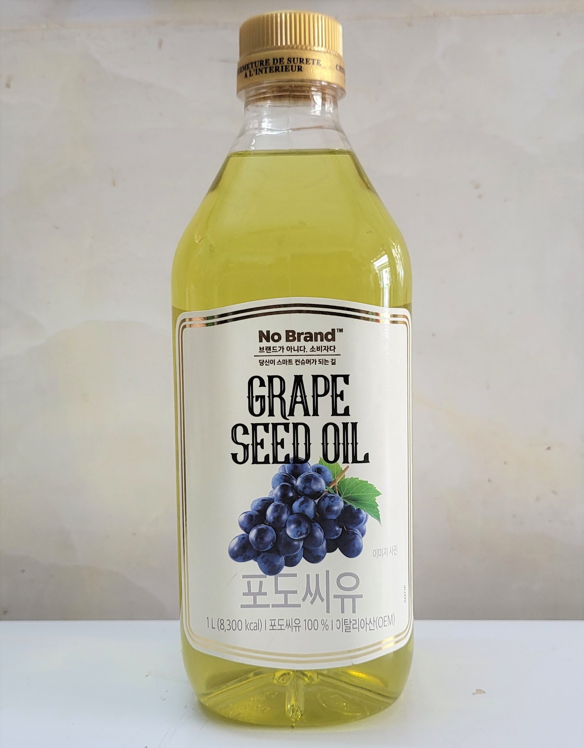 [Chai 1 Lít] DẦU THỰC VẬT HẠT NHO NGUYÊN CHẤT [Italia] NO BRAND Grape Seed Oil