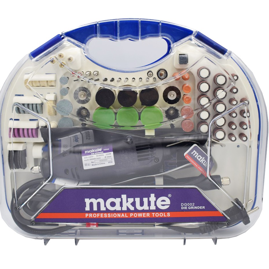 Máy mài đa năng - Máy mài mini - Bộ máy mài Makute DG002 và set phụ kiện 196 chi tiết