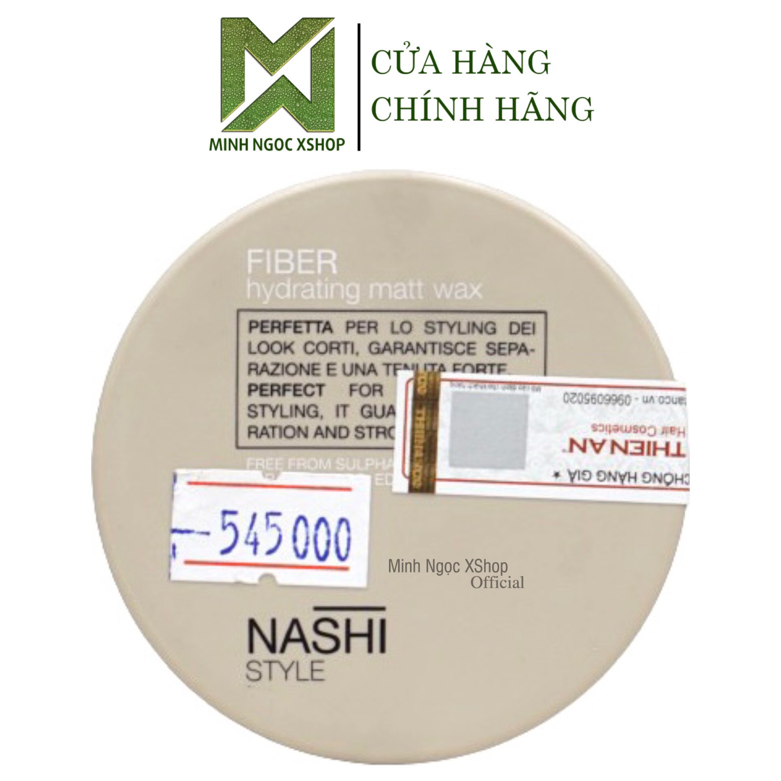 Sáp cứng tạo kiểu tái tạo nếp tóc Nashi Fiber Hydrating Matt Wax 50ML