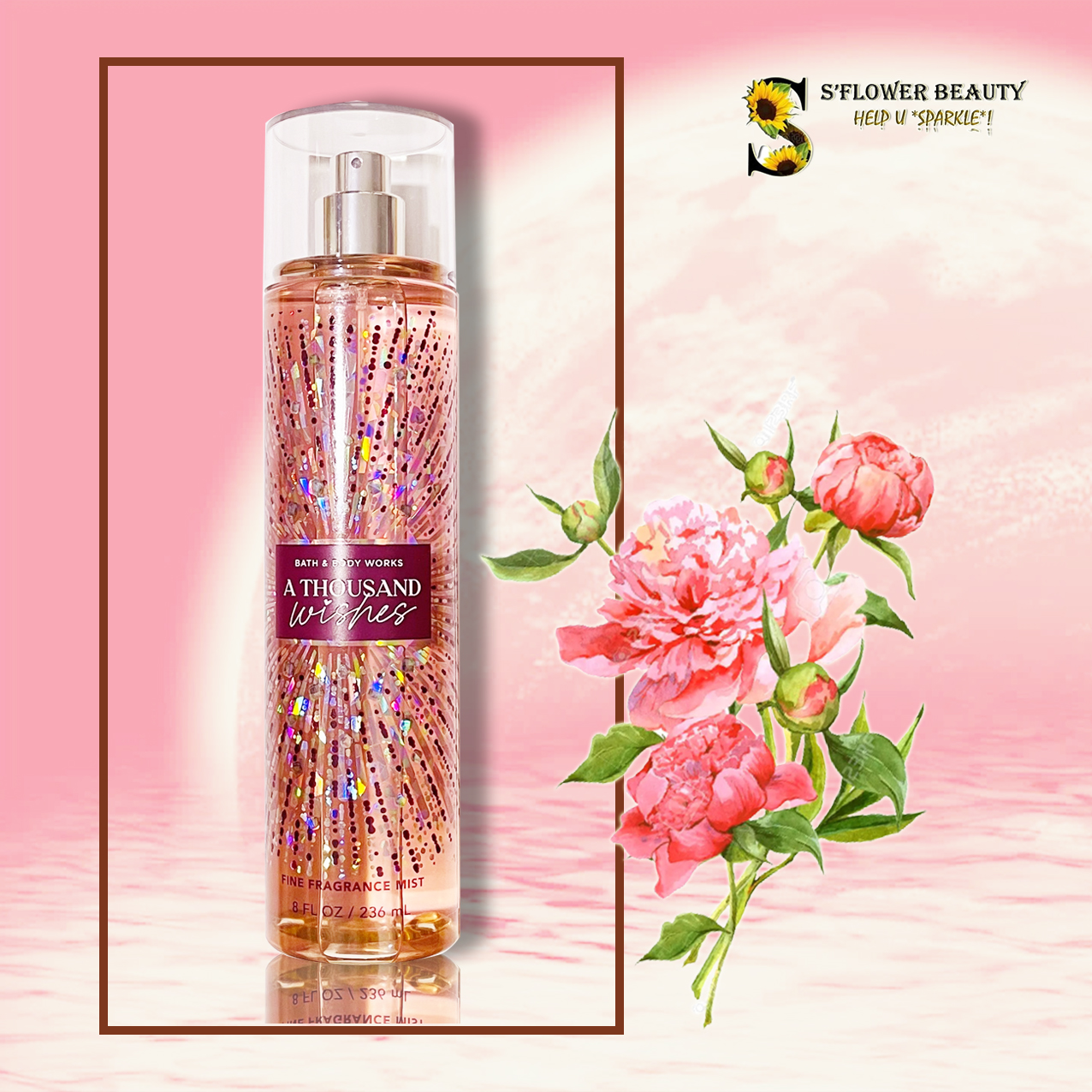 🌸 A THOUSAND WISHES | Xịt Thơm Nước Hoa Lưu Hương Toàn Thân Bath & Body Work Fine Fragrance Mist (236ml)