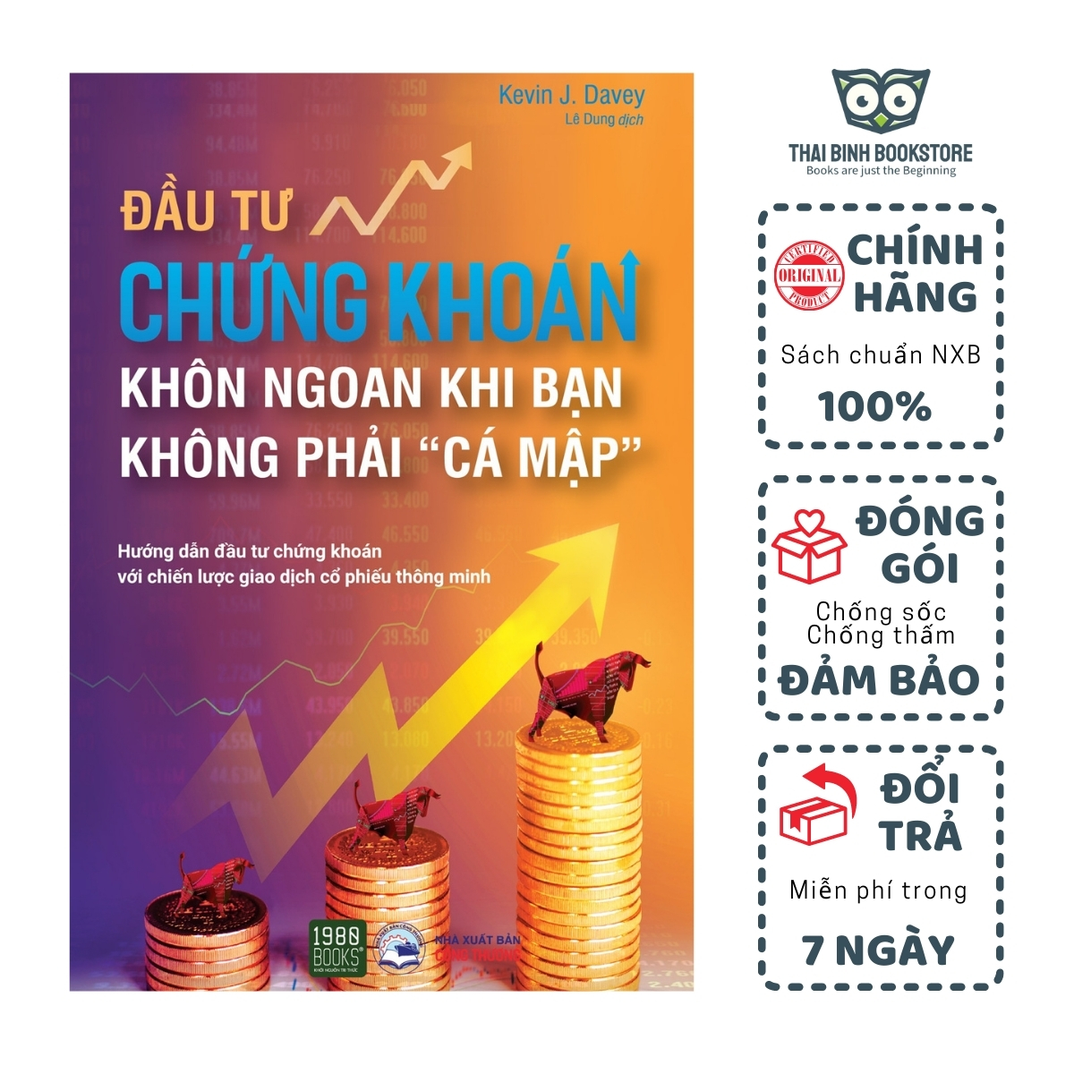 Sách - Đầu Tư Chứng Khoán Khôn Ngoan Khi Bạn Không Phải Cá Mập - Kevin J Davey - Thái Bình Bookstore