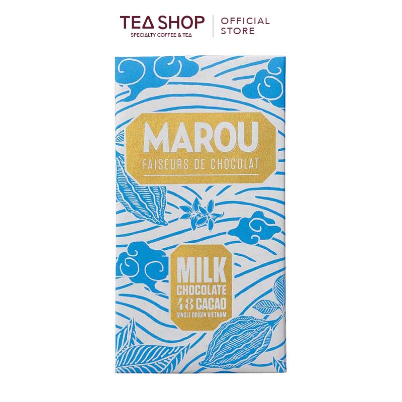 Marou: socola sữa 48% cacao - thanh 80g