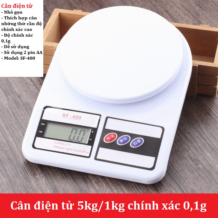 Cân điện tử 1kg độ chính xác 1g FS-400