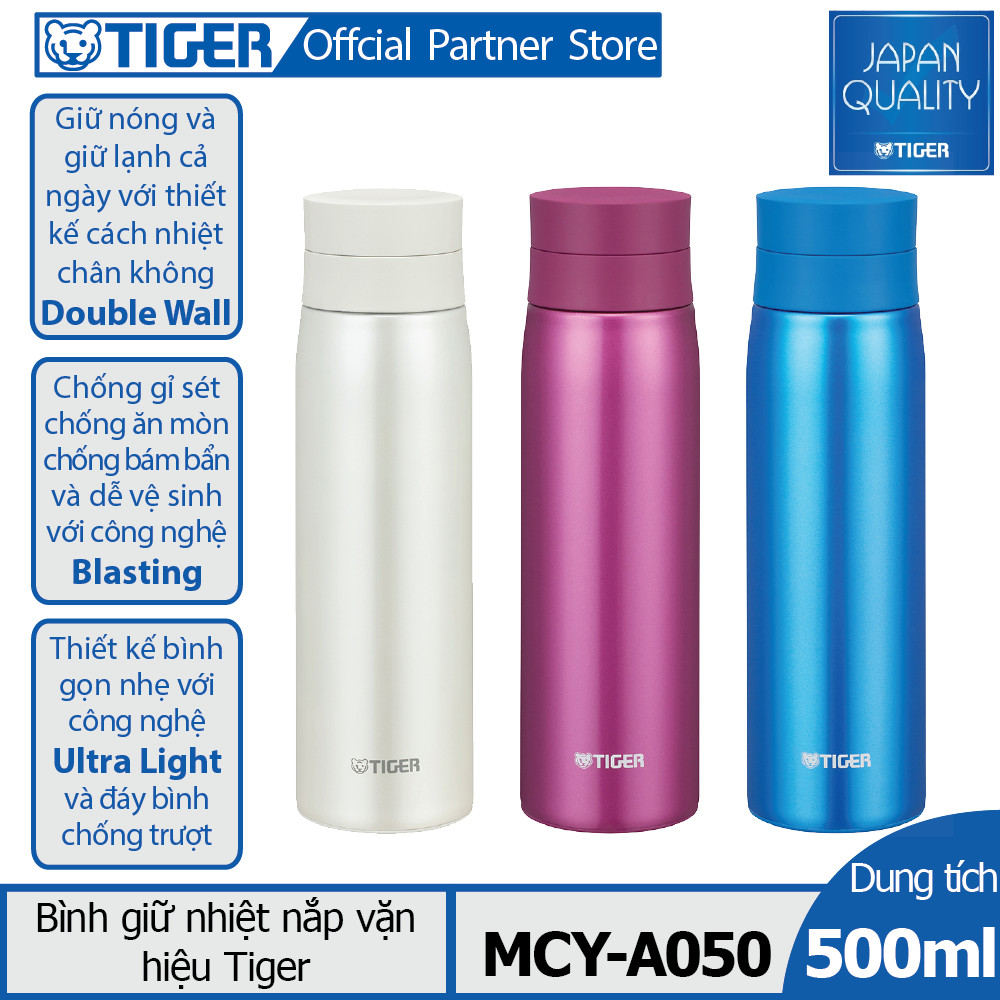 Bình giữ nhiệt Tiger nắp vặn MCY-A050 (500ml)
