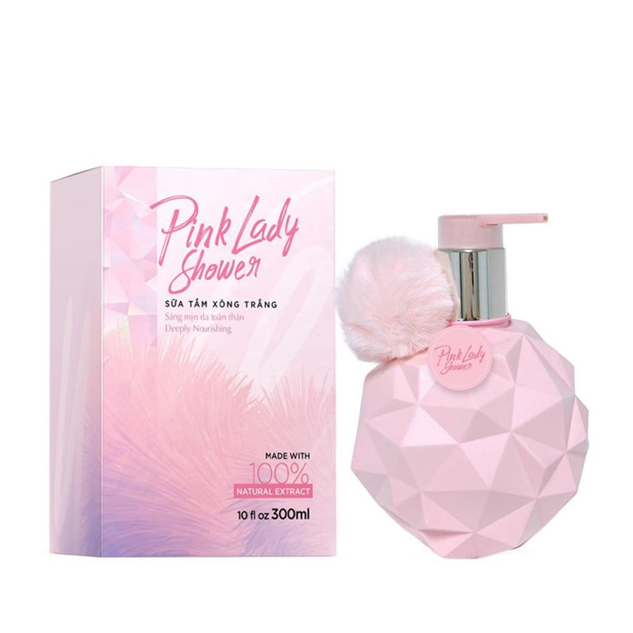 [HCM]Sữa Tắm Xông Trắng Pink Lady Shower - Hương Nước Hoa - Siêu Trắng - 300ml TQ Group- Shop Xinh Xinh