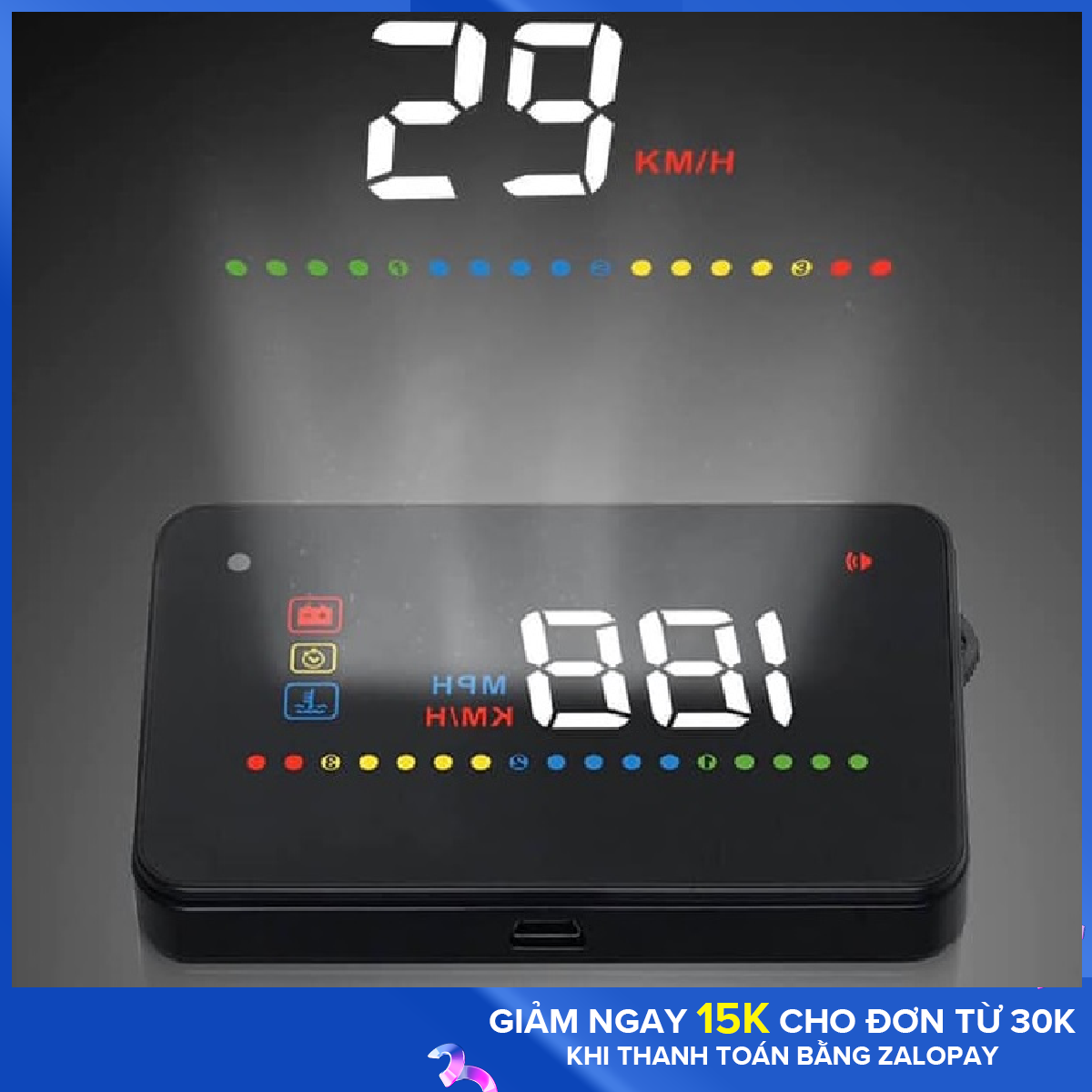 Hud hiển thị tốc độ kính lái A200 - HUD A200