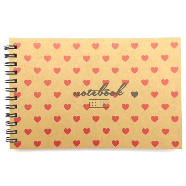 Sổ Lò Xo The Sun Notebook No Line - Hình Trái Tim