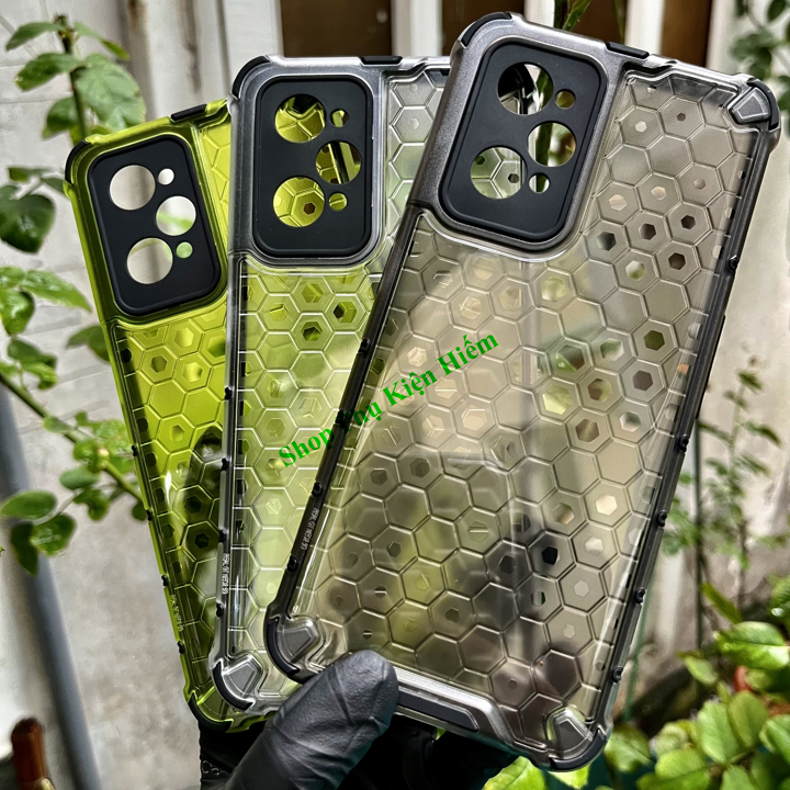 Ốp lưng realme neo 2 - neo 3t - q5 pro chống sốc vân lục giác
