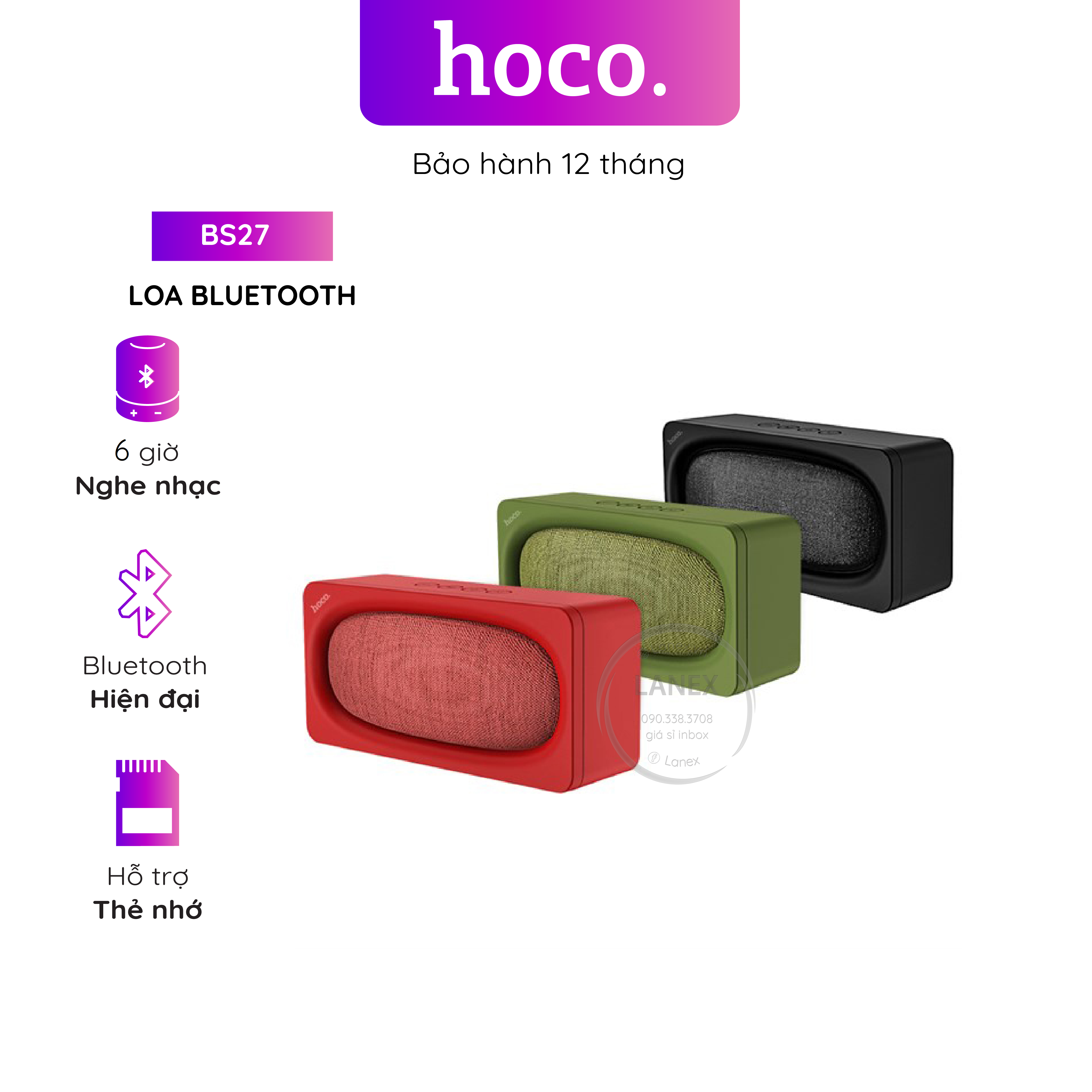 Loa bluetooth hoco bs27 5w v4.2