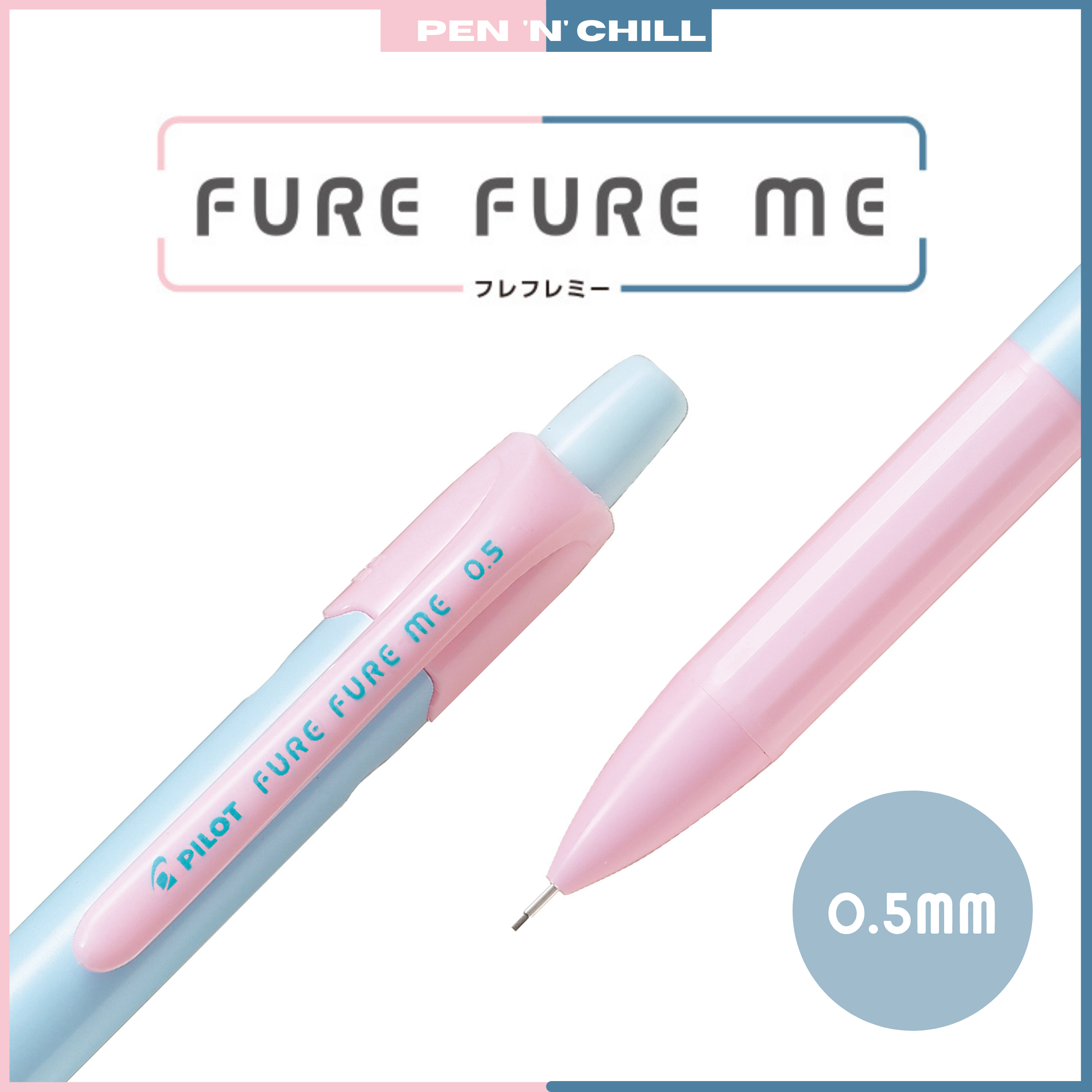 Bút Chì Bấm Cơ Khí Lắc Đẩy Ngòi Pilot Fure Fure Me - Cỡ ngòi 0.5mm