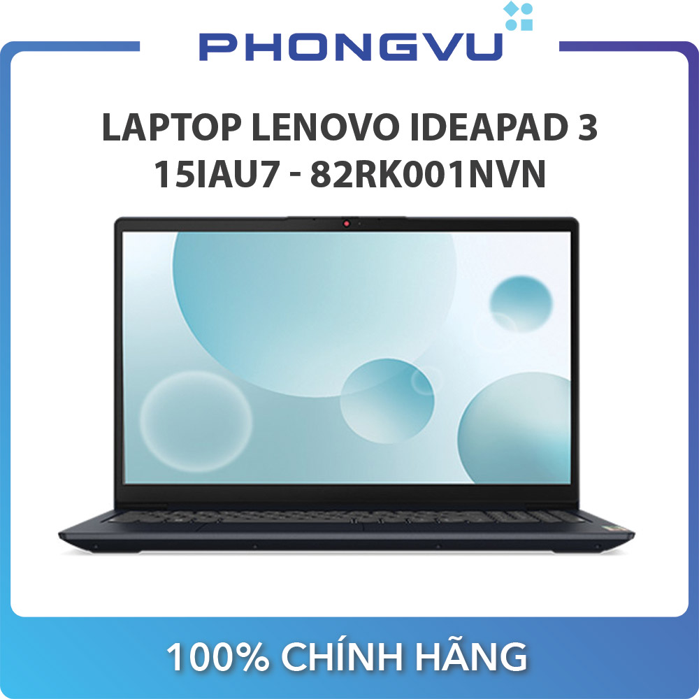 Máy tính xách tay/ Laptop Lenovo IdeaPad 3 15IAU7 - 82RK001NVN (i3-1215U) (Xanh)