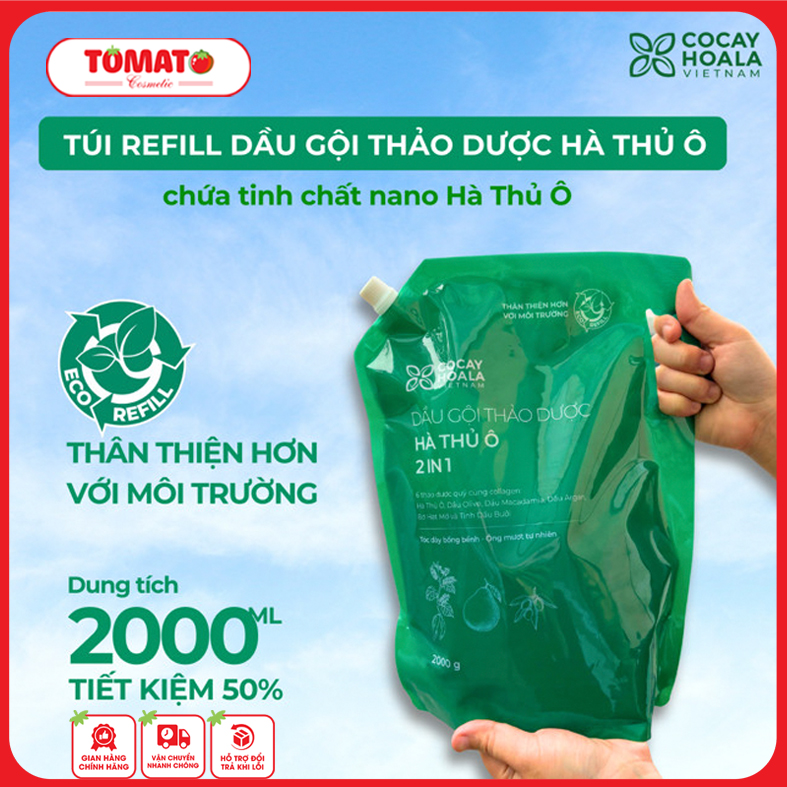 Dầu gội thảo dượᴄ hà thủ ô cocɑʏhoala ngăn ngừa rụng tóc, giúp tóc óng mượt, kích thích mọc tóc