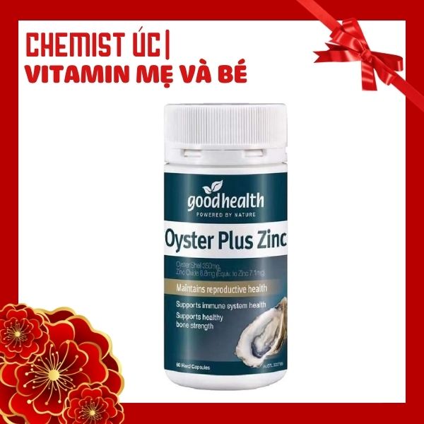 Tinh Chất Hàu Oyster Plus Zinc Goodhealth Úc 60 viên