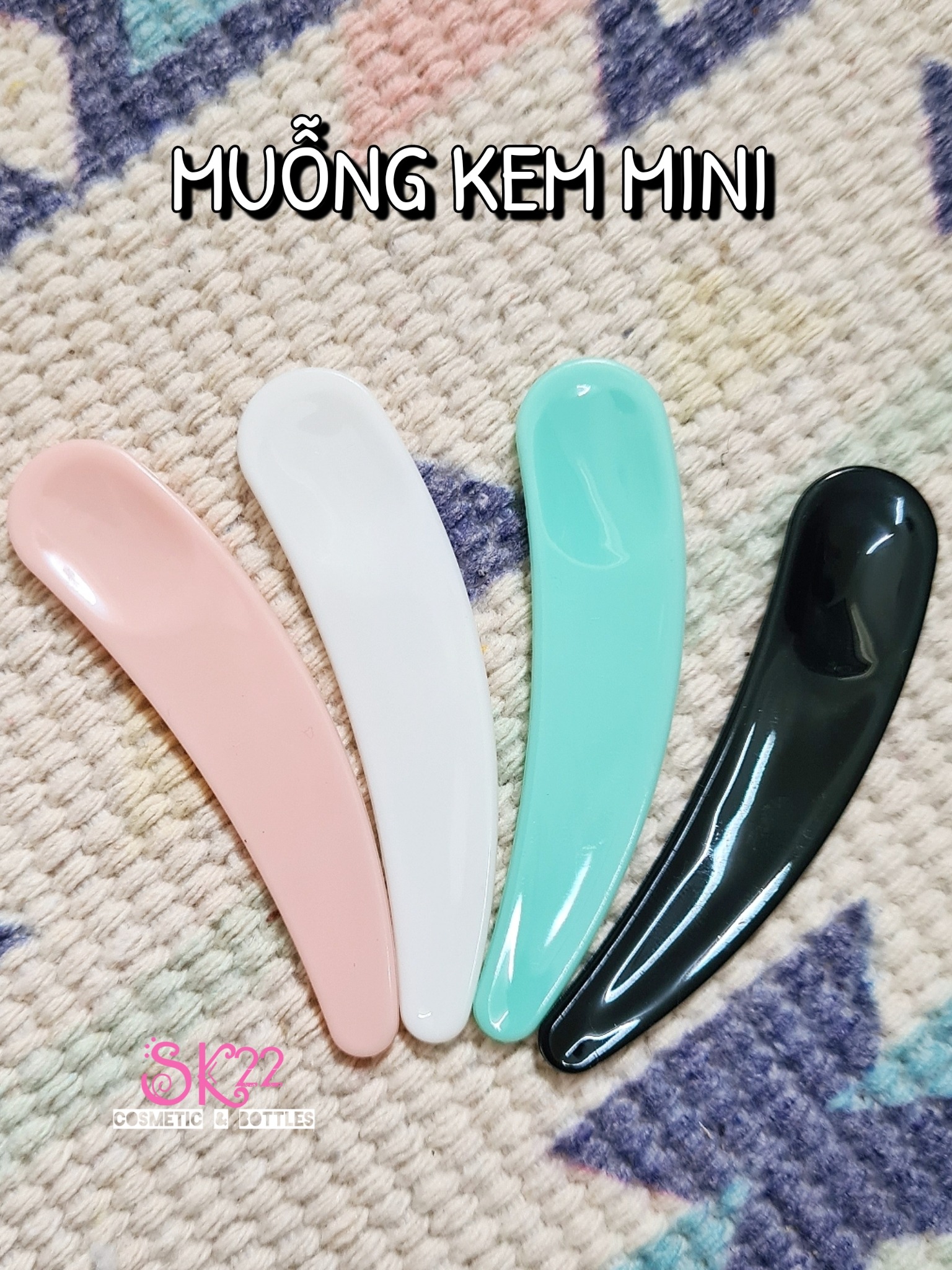 Set 5/10 muỗng lấy kem dưỡng da 4 màu xinh yêu