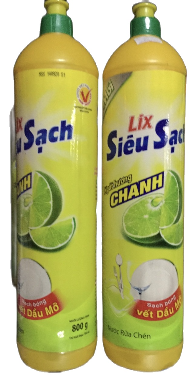 Nước rửa chén Lix siêu sạch hương chanh 800g