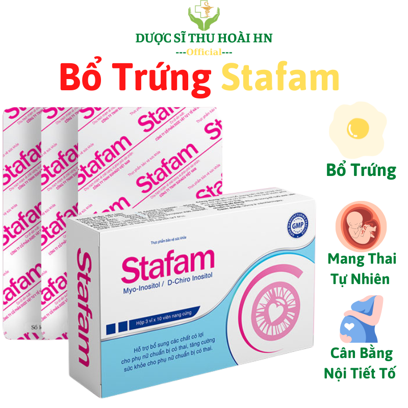 Tăng khả năng mang thai, bổ trứng stafam kích thích rụng trứng, điều hoà kinh nguyệt,đa nang buồng trứng,ovaq1,gametix f