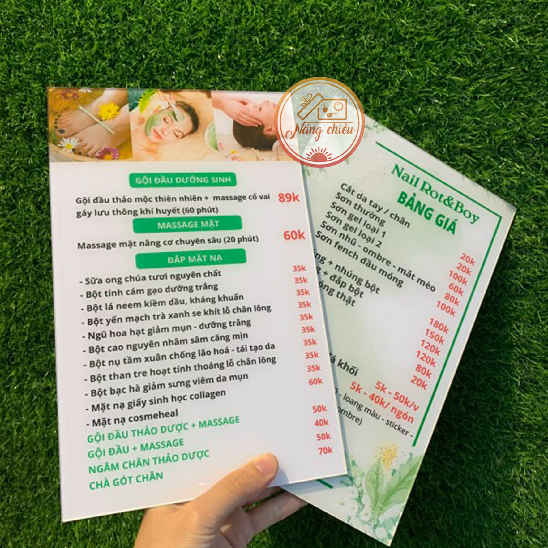 Menu, bảng giá cho tiệm nail, thẩm mỹ viện,. spa...  thiết kế theo yêu cầu - giá rẻ, chất lượng sản phẩm đảm bảo và cam kết hàng đúng như mô tả