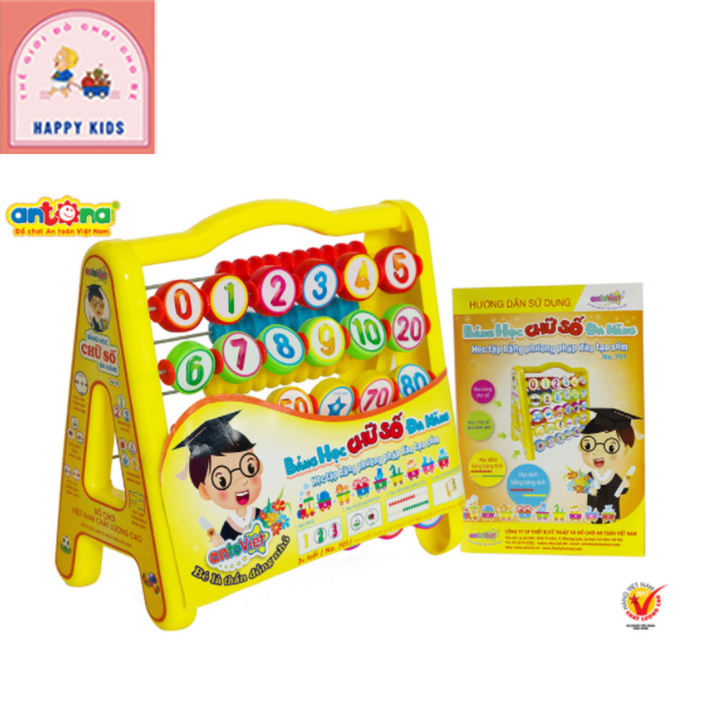 Bảng chữ số 5 in1 antona