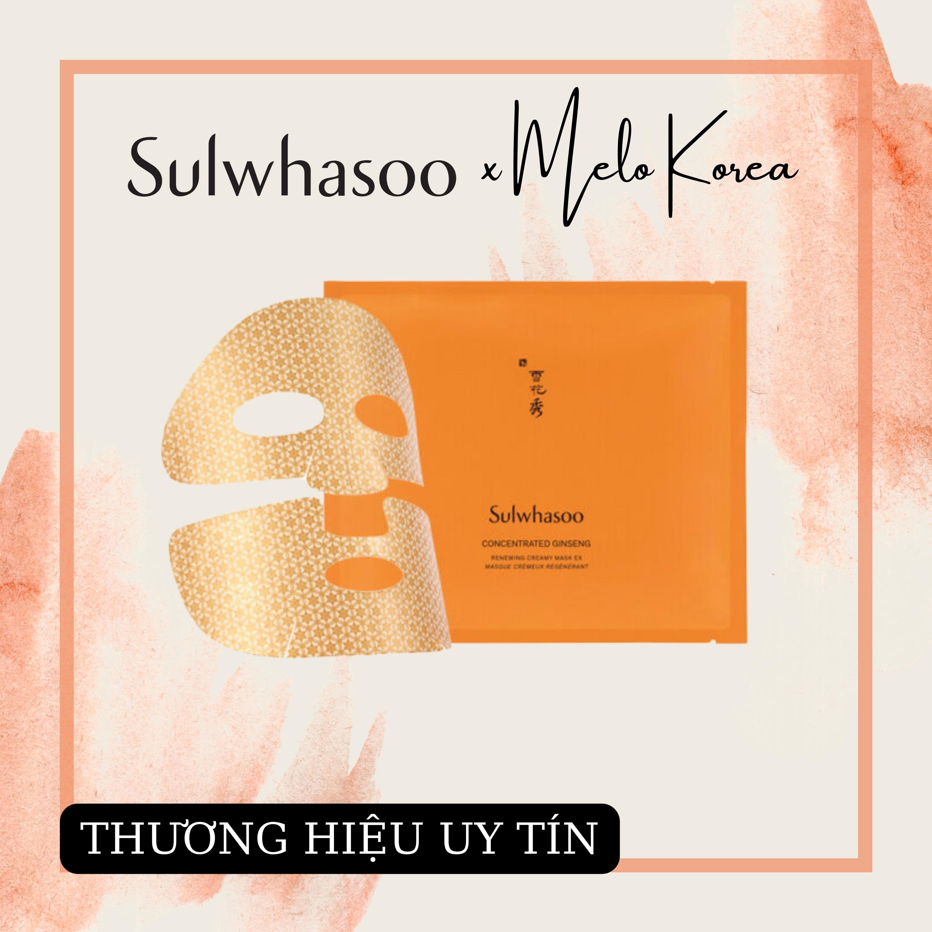 Mặt nạ nhân sâm gingseng concentrated sulwhasoo chống lão hoá - melo cosmetic