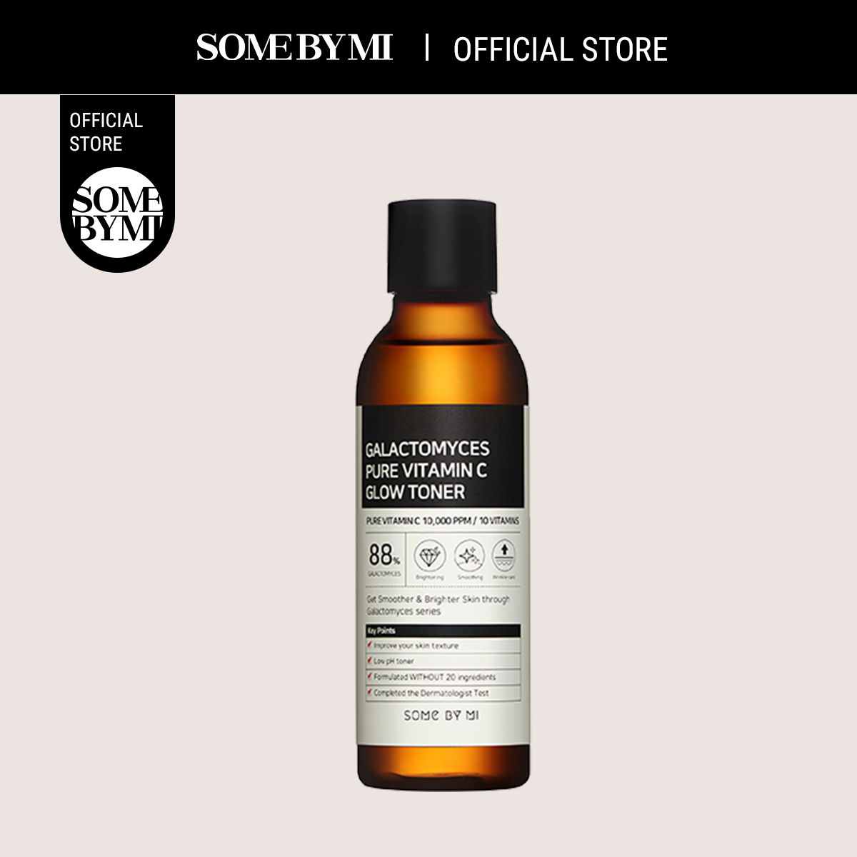 Nước cân bằng dưỡng sáng, ngăn ngừa lão hóa Some By Mi Galactomyces Pure Vitamin C Glow Toner