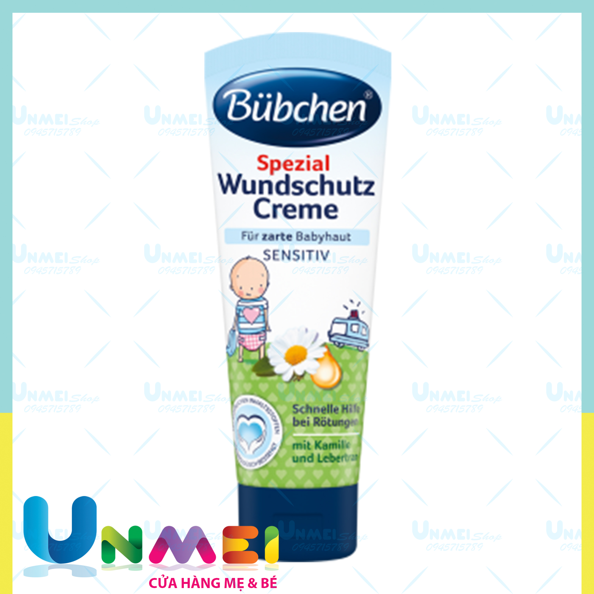 HCMKem Chữa Hăm Bubchen Tuýp 75ml Hàng Đức Cho Bé