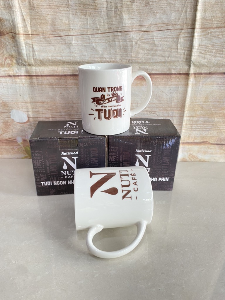 Set 2 ly sứ có quai nuti cafe 330ml