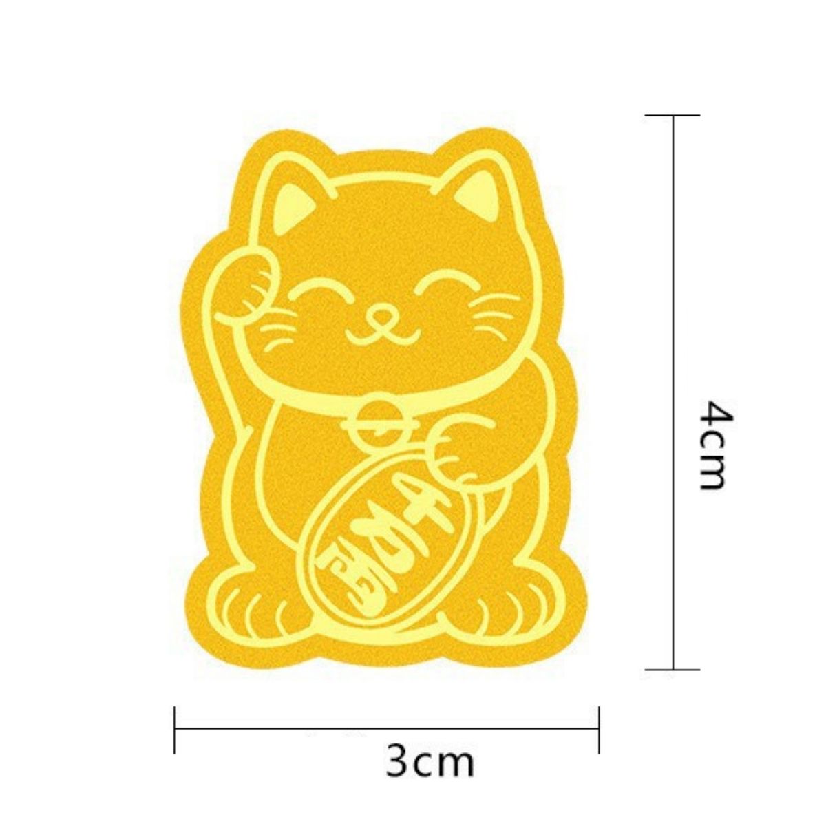 Miếng dán mèo thần tài chiêu hút tài lộc, Dán lên điện thoại bỏ vào ví, Mang nhiều máy mắn đến với bạn