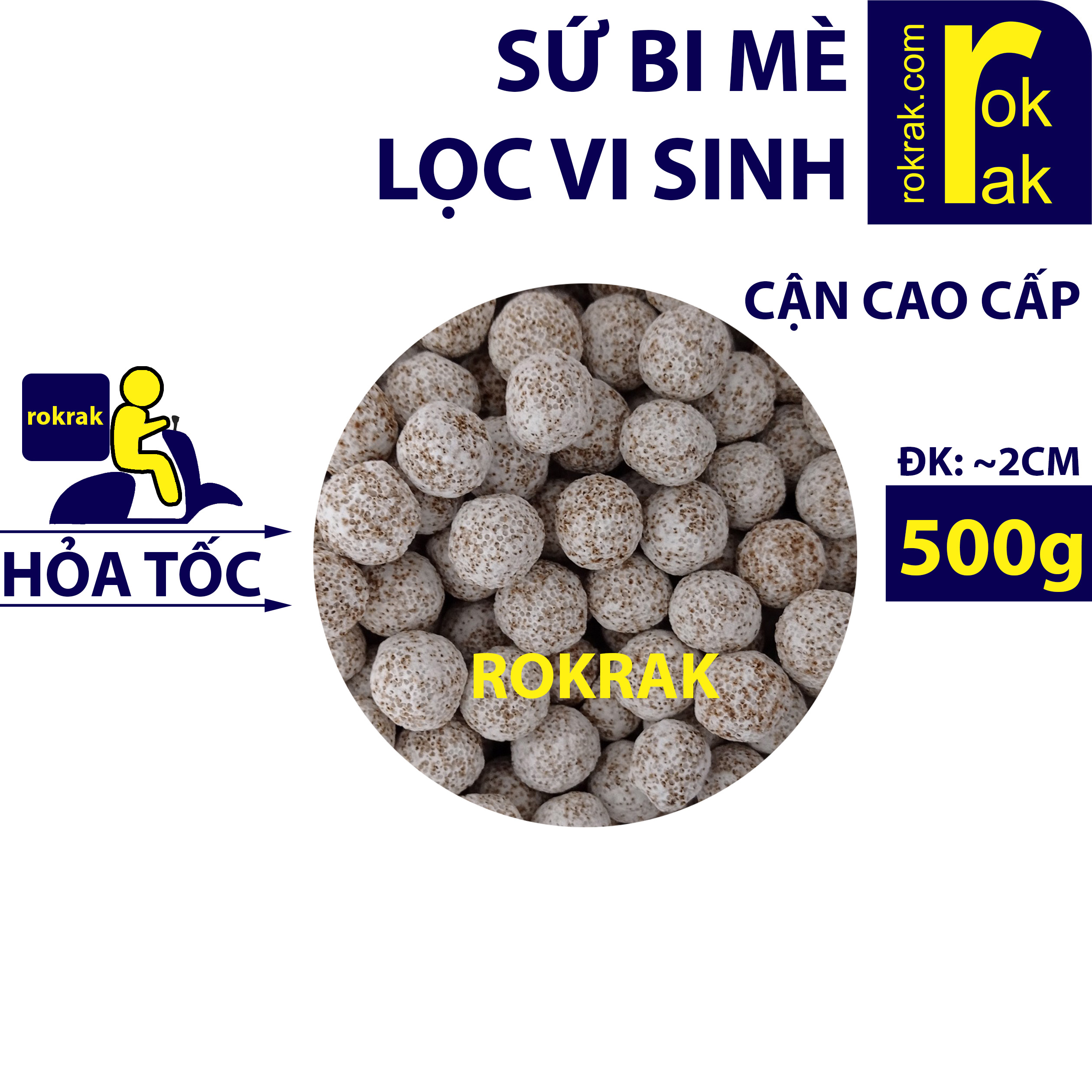 [HCM]Sứ bi vàng SỨ BI MÈ 500g Sứ lọc ROKRAK cho Hồ cá và Bể thủy sinh nguyên liệu nung tương tự sứ thanh vàng
