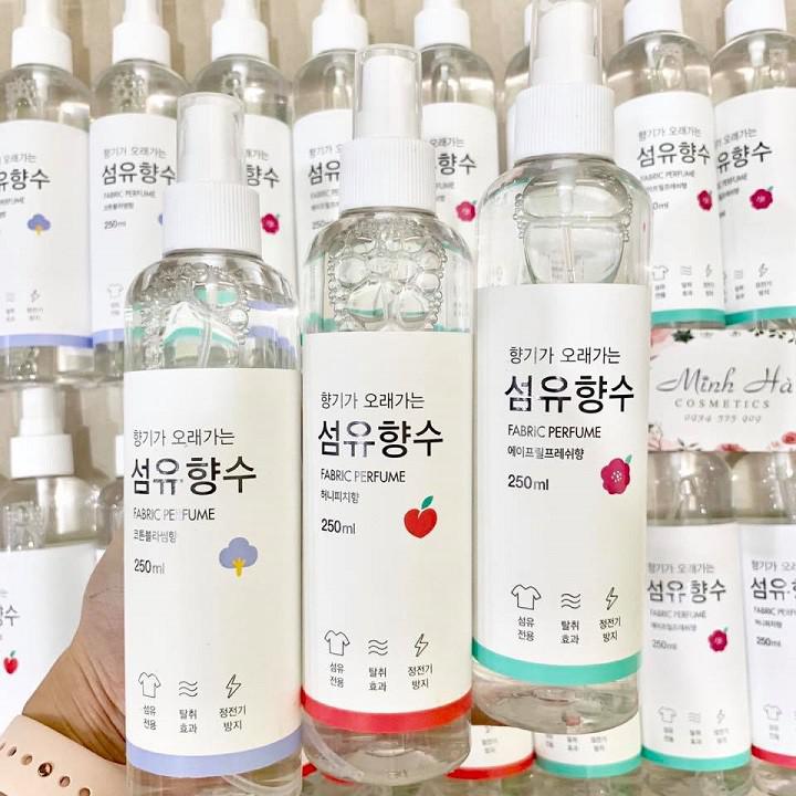 Xịt thơm quần áo fabric perfume hàn quốc xịt thơm quần áo quốc dân hàn quốc hương hoa chai 100ml🌸