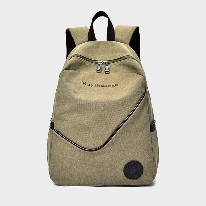 Balo nam đi học balo nam vải bố canvas balo du lịch - X002