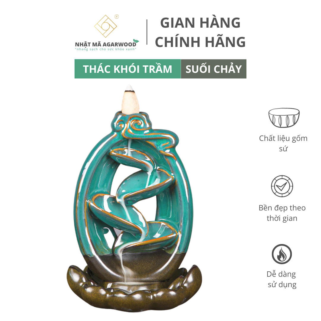 Thác Khói Trầm Hương #TK - 11 - Tặng 1 túi nụ mix