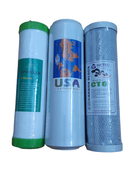 Bộ 3 lõi lọc nước dùng được cho tất cả máy lọc nước