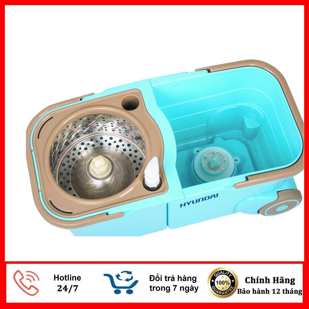 Cây lau nhà đa năng 360 độ hyundai hàn quốc hde 7900 có tay kéo tiện lợi vắt cực khô lau cực sạch