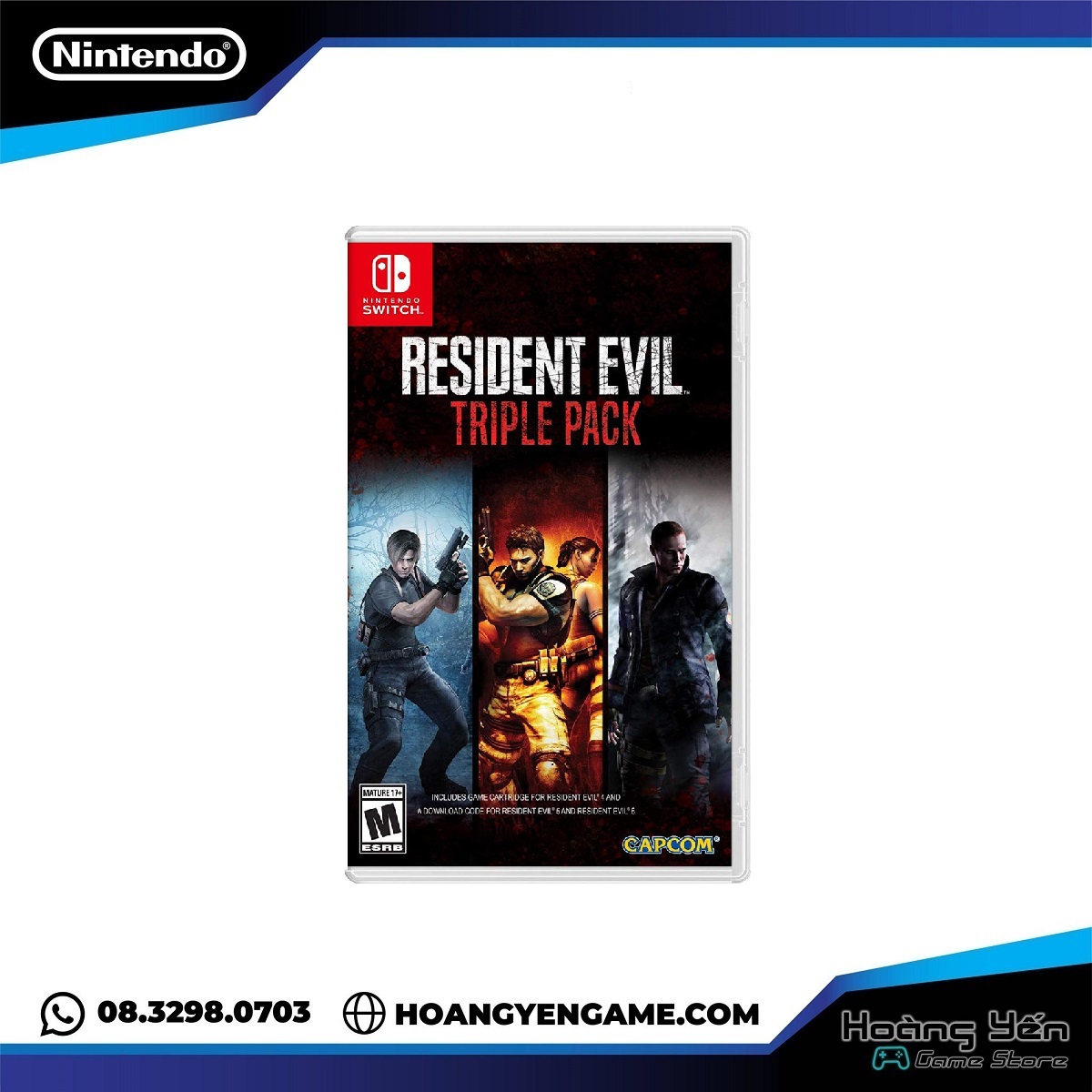 Thẻ game Resident evil triple pack Nintendo Switch