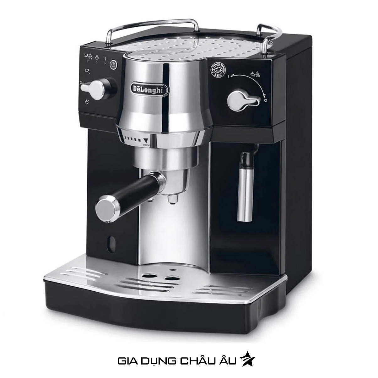 Máy pha cà phê Delonghi EC820.B - Hàng chính hãng 100% - Bảo hành chính hãng 12 tháng - máy pha cà phê Delonghi ec820 - máy pha cà phê espresso - máy pha cà phê gia đình - máy pha cà phê văn phòng