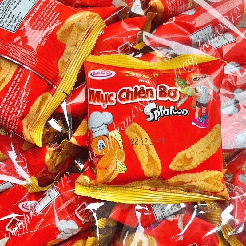 Bịch 50 gói Snack Mực Chiên Bơ