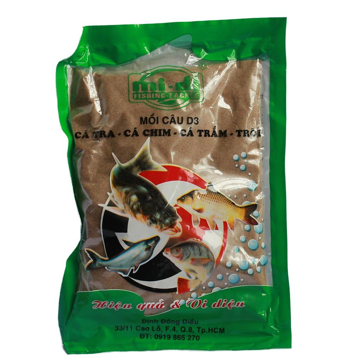 Mồi Câu Cá D3 siêu nhạy,cá tra, trê, rô phi-cám câu cá-mồi câu d3