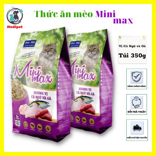 Thức ăn hạt cao cấp cho mèo Minimax cung cấp đầy đủ dinh dưỡng hỗ trợ tiêu