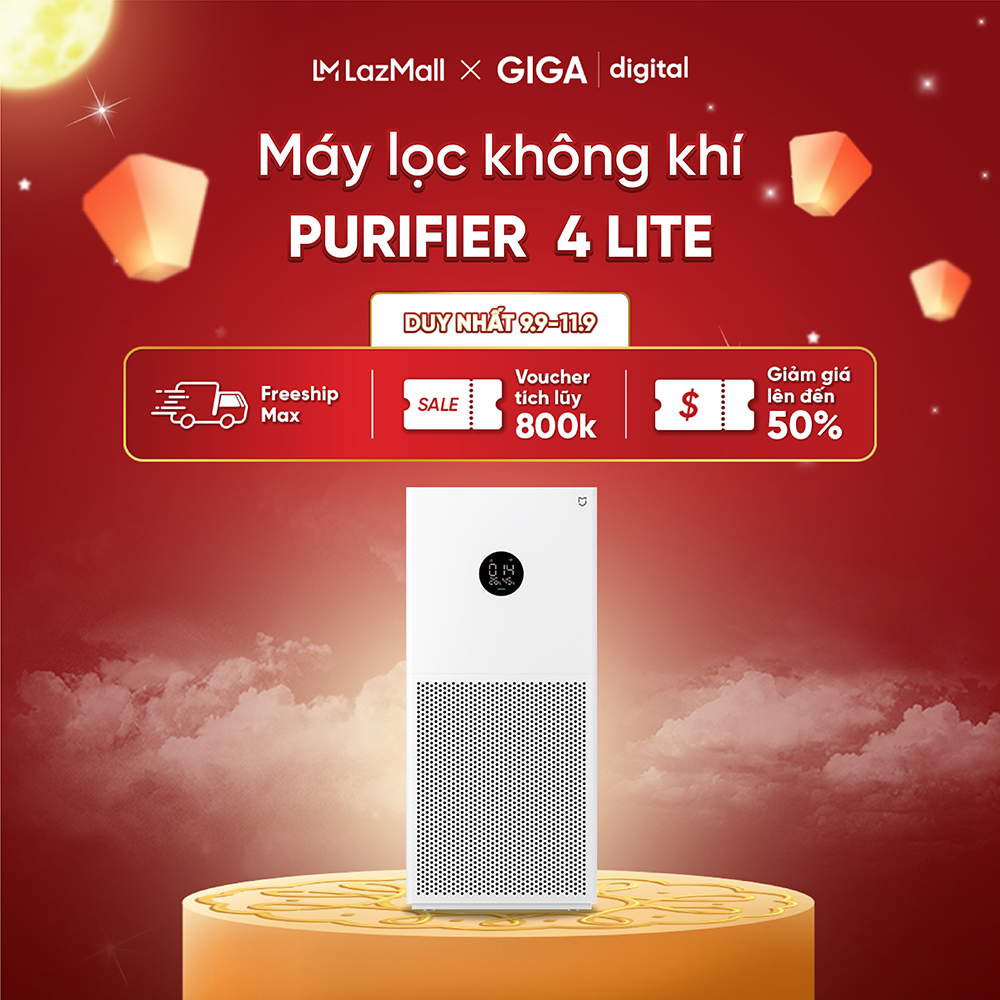 Máy lọc không khí Xiaomi Mi Air Purifier Gen 4 / 4 Lite / 4 Pro / 4 Compact Bản quốc tế kết nối App Mihome