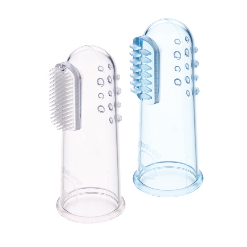 Rơ lưỡi cho bé silicon xỏ ngón tay 5.5×2.3cm mềm mại dễ vệ sinh, giữ sạch răng lợi cho bé