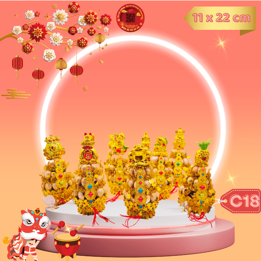 Đĩa tỏi thần tài 3 tầng tép tài lộc phong thủy - TỎI CÁT TƯỜNG