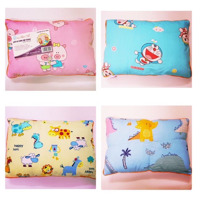 Gối lụa cho bé sơ sinh tâm an cao cấp xuất hàn được thiết kế đảm bảo cho sự phát triển đầu và xương cột sống cho bé sơ sinh