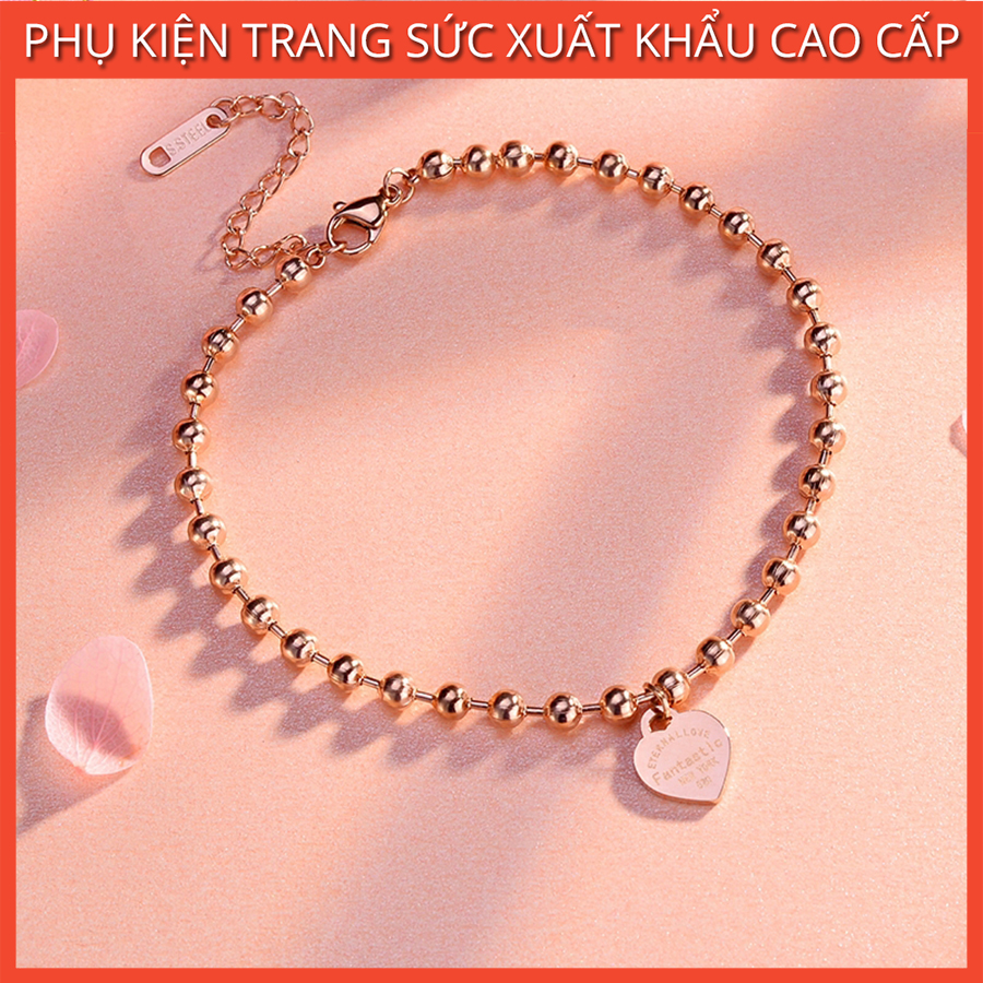Lắc tay, lắc chân trái tim khắc chữ ý nghĩa