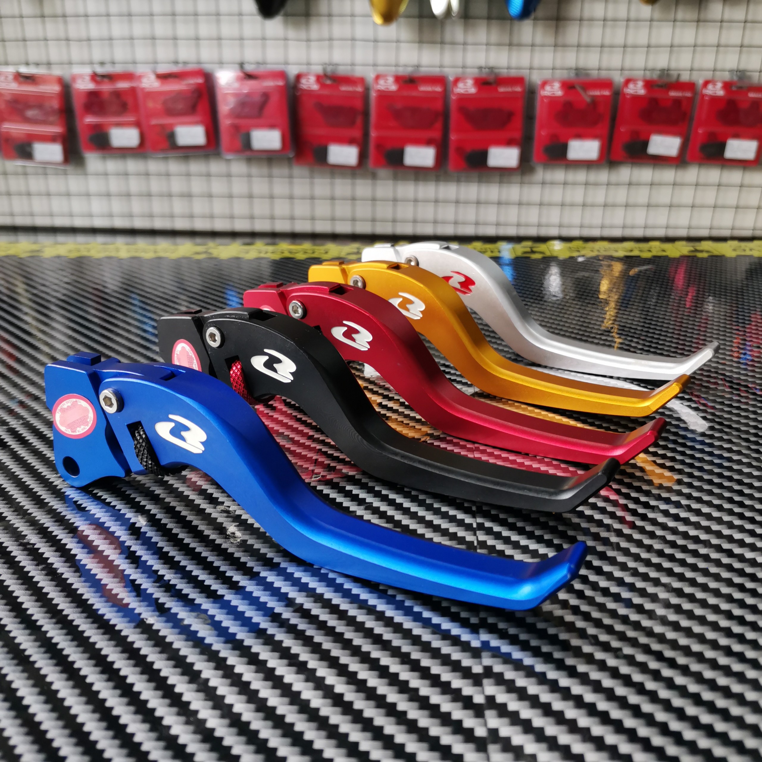 Tay thắng racing boy w100 e+ dành cho xe wave alpha 100 1 bên thắng đùm chính hãng rcb