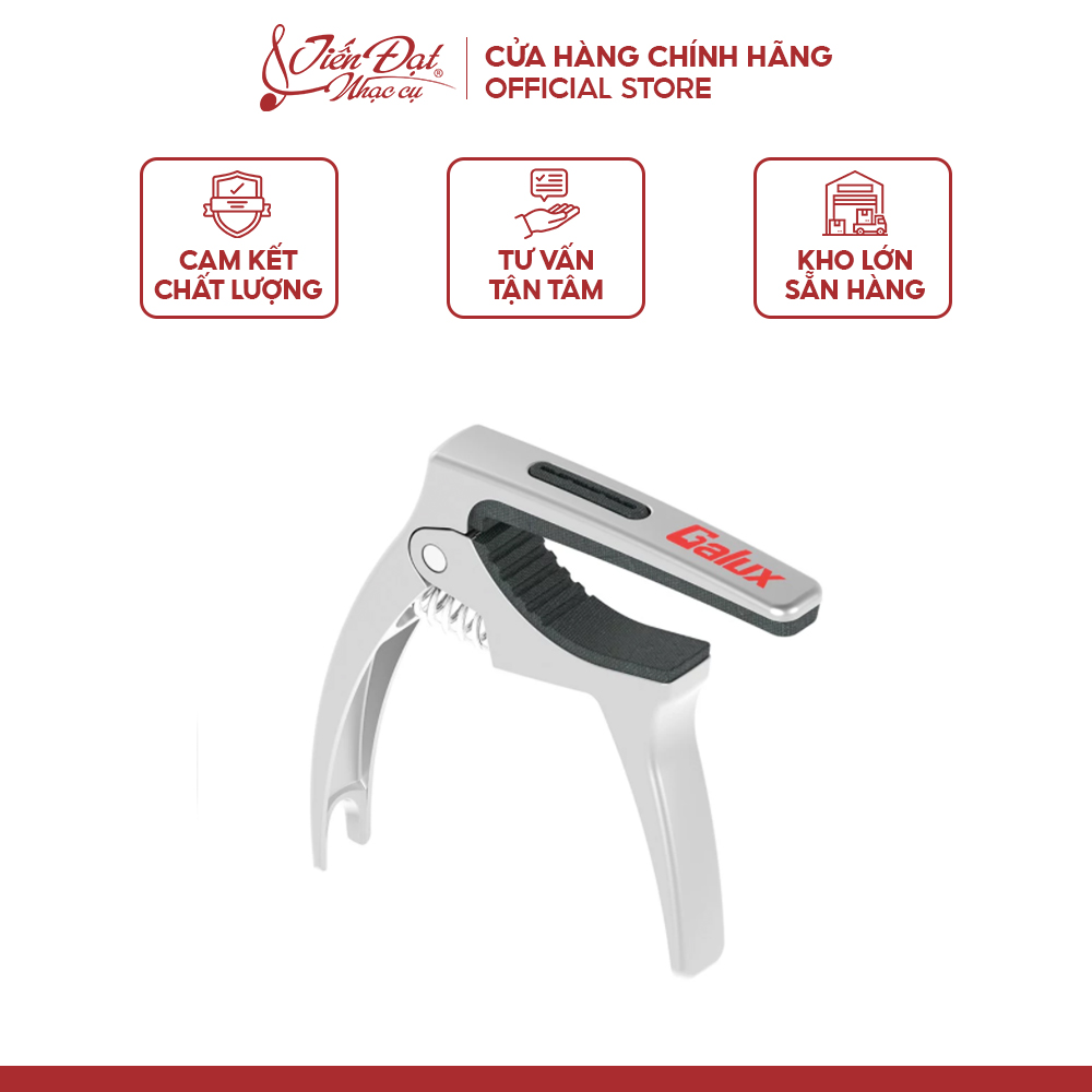 Capo đàn guitar đa năng 3in1 galux gc-500a, có ngăn đựng pick, nhổ chốt đàn