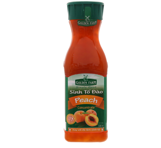 Sinh tố đào Golden Farm 500ml
