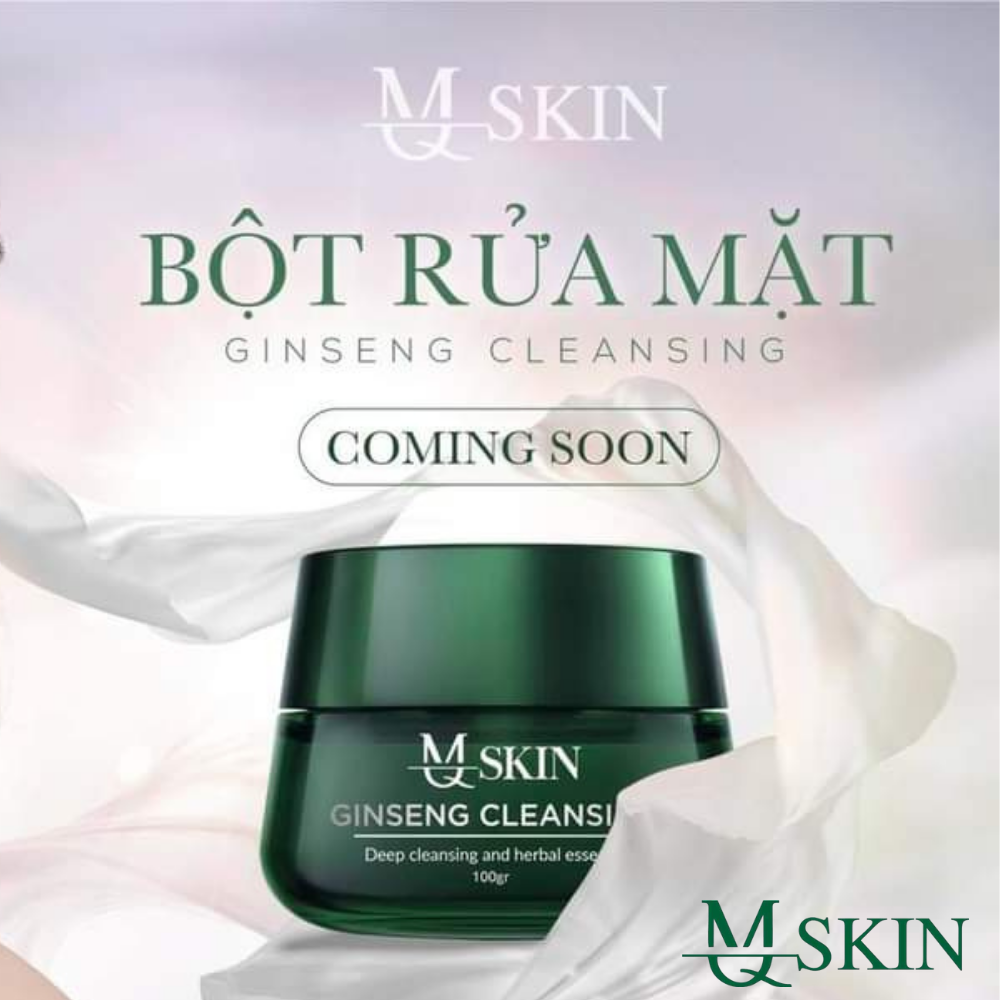 [HCM]Bột rửa mặt MQ SKIN nhân sâm Hàn Quốc Mỹ phẩm MQ Skin 50g