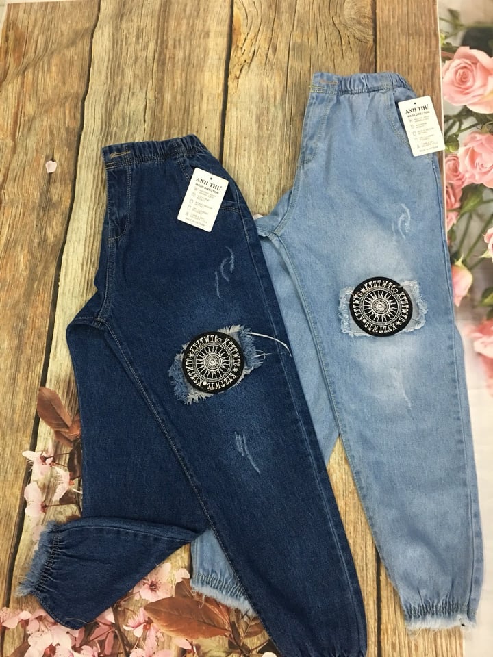 Quần baggy lưng thun cotton chân bo size đại shop phương châu